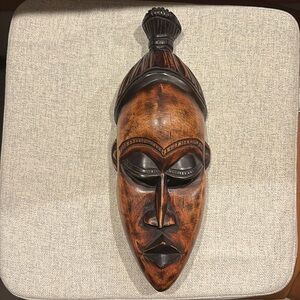 African Wooden Carved Mask - in perfect condition